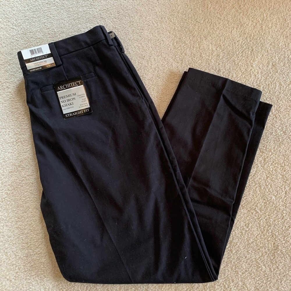 Architect Men's Straight Fit Khaki (38x32)